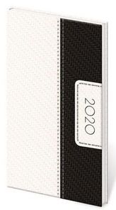 Diář 2020 týdenní kapesní Erie bílo/černá