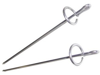 jehla špízová 33cm nerez (2ks)