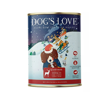 Dog's Love konzerva LIMITED vánoční edice Jelen 400g