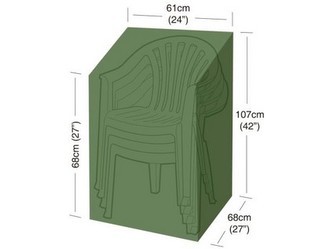 plachta krycí na 4 zahradní židle 61x68x107cm, PE 90g/m2