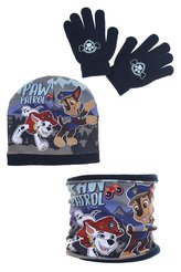 SOUPRAVA  ČEPICE, NÁKRČNÍK A RUKAVICE TLAPKOVÁ PATROLA - velikost 54