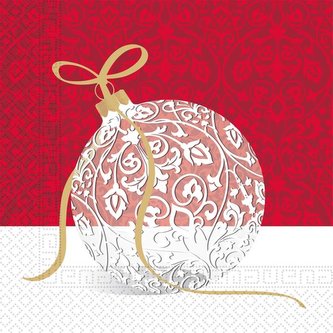 UBROUSKY VÁNOČNÍ KOULE S MAŠLÍ 3VRSTVÉ 33X33CM