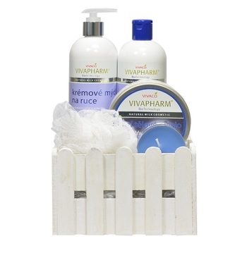 Vivaco Dárková bedýnka kosmetiky s kozím mlékem