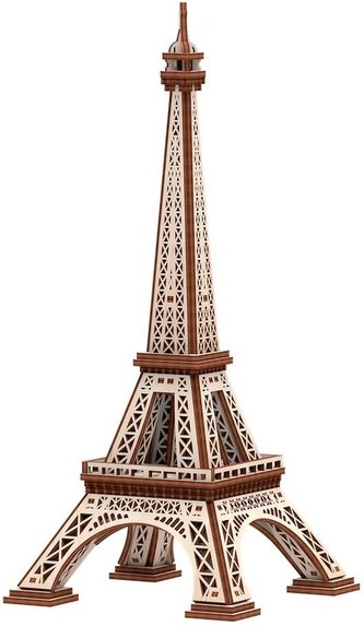 Puzzle Drewniane 3D Wieża Eiffla