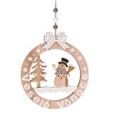 Dřevěná závěsná dekorace, 24/144