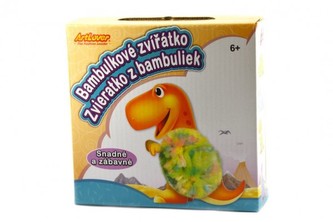 Zvířátko bambulkové kreativní sada v krabičce 15x15x4cm