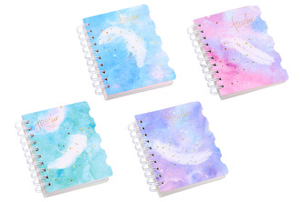 Notes spirála linkovaný 11,3x14,3 cm, 124 stran