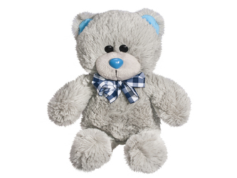 Medvídek s mašlí plyšový 21 cm