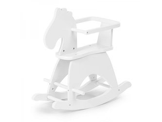 Houpací kůň dřevěný White
