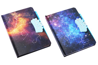 Notes se zámkem a propiskou 13,5x20,5 cm, 80 stran - Zodiac