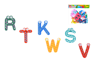 Magnet abeceda dřevená