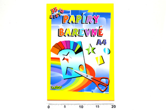 Papíry barevné A4, 35 listů, 80g