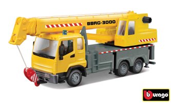 Bburago 1:43 servisní vozidlo Stavební kamion s jeřábem