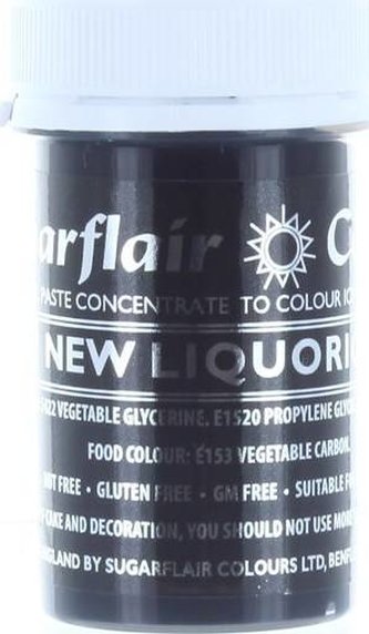 Gelová barva Sugarflair (25 g) New Liquorice