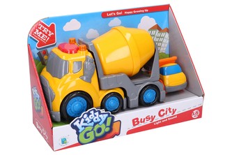 Kiddy Auto míchačka s efekty 19,5 cm sklápěč 6,5 cm Kiddy Auto míchačka s efekty 19,5 cm sklápěč 6,5 cm