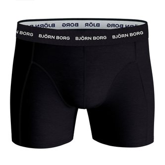 Pánské boxerky Noos Solids Shorts Black - BJÖRN BORG - Velikost: XL