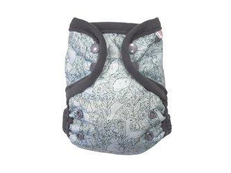 Svrchní kalhotky (S) - Mentolová zvířátka PAT, šedý fleece