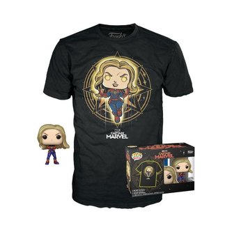 Funko POP & Tee: Marvel - Captain Marvel (velikost trička XL)
