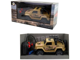 Auto jeep vojenský na dálkové ovládání, čtyřkanál, 22 x 9 x 11 cm