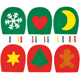 Dekorační plstěná sada 6 ks