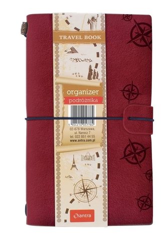 Organizer podróżnika 2022 malonowy