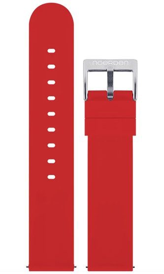 NOERDEN silikonový řemínek/ 20 mm/ červený