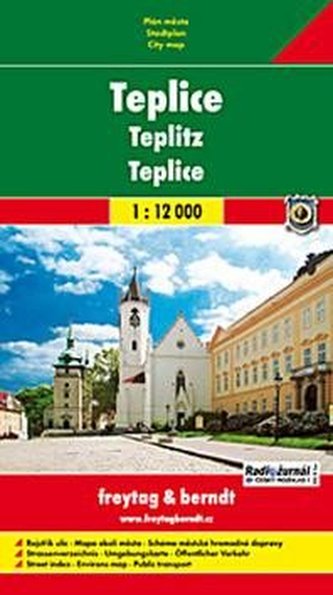 Teplice 1:10 000 (plán města)