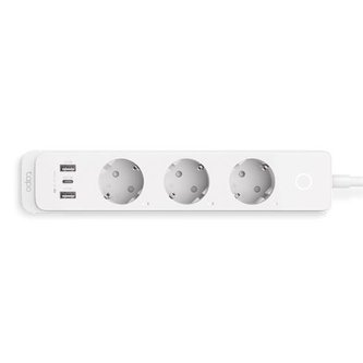 Chytrá zásuvka TP-Link Tapo P300 3x french socket, 2x USB, 1x USB C, regulace 230V přes IP, Cloud, WiFi
