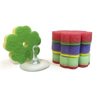 SILUX HOUSEHOLD houbičky na nádobí ve tvaru kytičky 4 ks