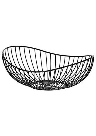 Košík, kovová dekorace, barva černá