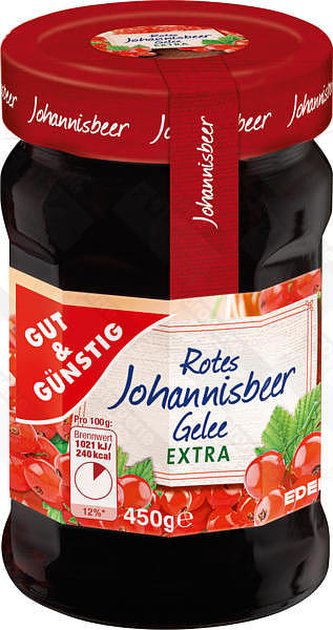 GG Rybízové želé 50% ovoce 450g