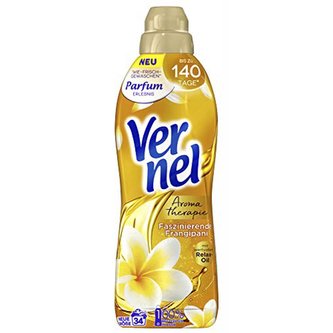 Vernel Aromatherapie koncentrovaná aviváž s relaxačním olejem Frangipani 850ml