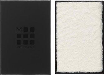 Moleskine Faux Fur zápisník krémově bílý L