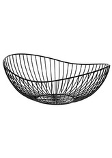 Košík, kovová dekorace, barva černá