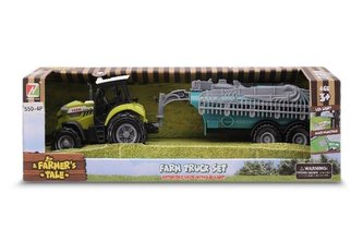 Mini farma Traktor z przyczepą