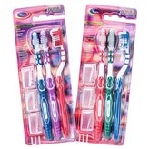 Vapa zubní kartáček s krytkou 3D White Medium sada 3ks