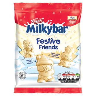 MilkyBar Festive Friends sada čokoládových sušenek 57g MilkyBar Festive Friends sada čokoládových sušenek 57g