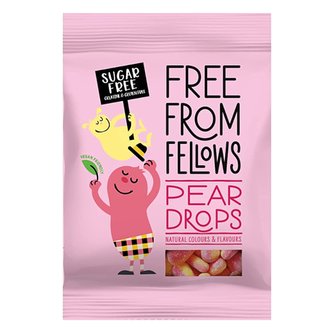 Free From Fellows veganské hruškové bonbóny bez cukru 70g