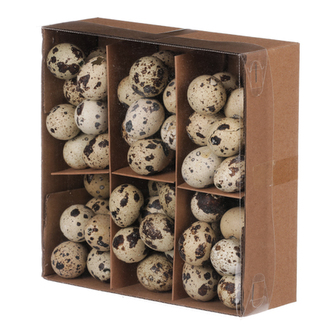Pravá křepelčí vajíčka,  cena za 60ks v krabičce.