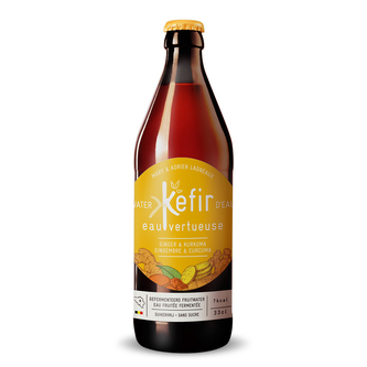 KEFÍR BIO limonáda zázvor a kurkuma RAW VEGAN 330ml*