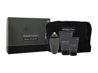 Mauboussin Discovery parfémovaná voda 100 ml + sprchový gel 100 ml + balzám po holení 50 ml + kosmetická taštička