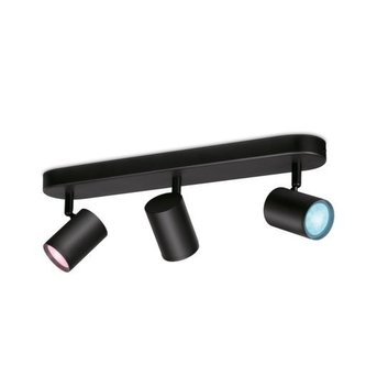 WiZ IMAGEO SVÍTIDLO BODOVÉ LED 3x5W 1035lm 2700-6500K, RGB 16 mil. barev, černá