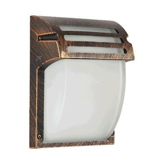 39022 AMALFI 1xE27/60W,MATT RUSTIC,FROST,IP44