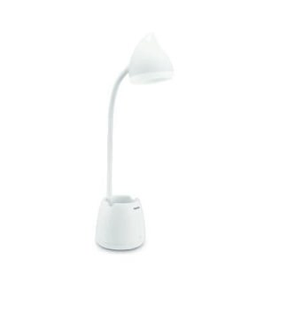 8719514443778 Hat STOLNÍ LAMPIČKA 4.5W 80lm 3000/4000/5700K USB, stmívatelná, bílá