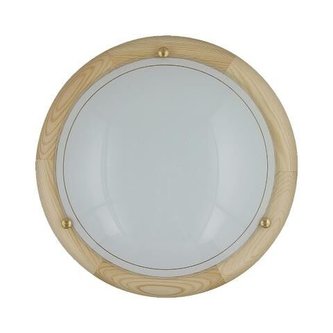 Ufo přisazené svítidlo E27 1x60W bez zdroje 30cm, světlé dřevo