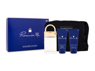 Mauboussin Promise Me parfémovaná voda 90 ml + sprchový gel 100 ml + tělové mléko 100 ml + kosmetická taštička