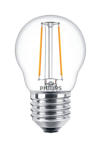 LED žárovka "CorePro", E27, P45, 2W, 250lm, 2700K, PHILIPS