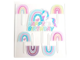 Zápich do dortu Unicorn 7ks - Cakesicq