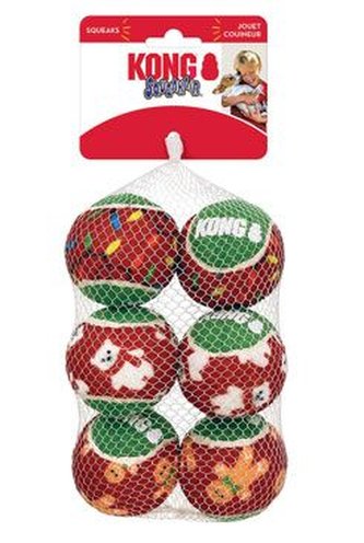 Kong hračka pes Vánoční míčky M Kruuse 6ks