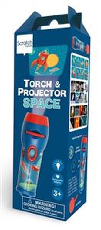 Scratch Latarka/Projektor XL KOSMOS z pojemnikiem na tarcze/ 24